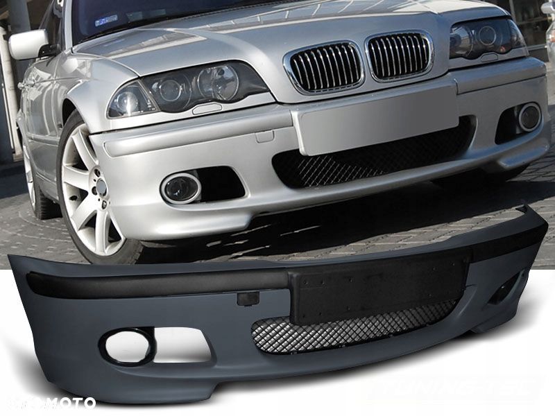 Zderzak Przod kpl Kratki Listwy Tuning M pakiet tech look Bmw 3 e46 sed kom - 3