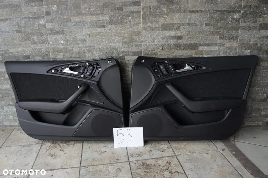 NR 53 Boczki drzwi  tylne do AUDI A6 4G0 wstawki materiałowe - 7