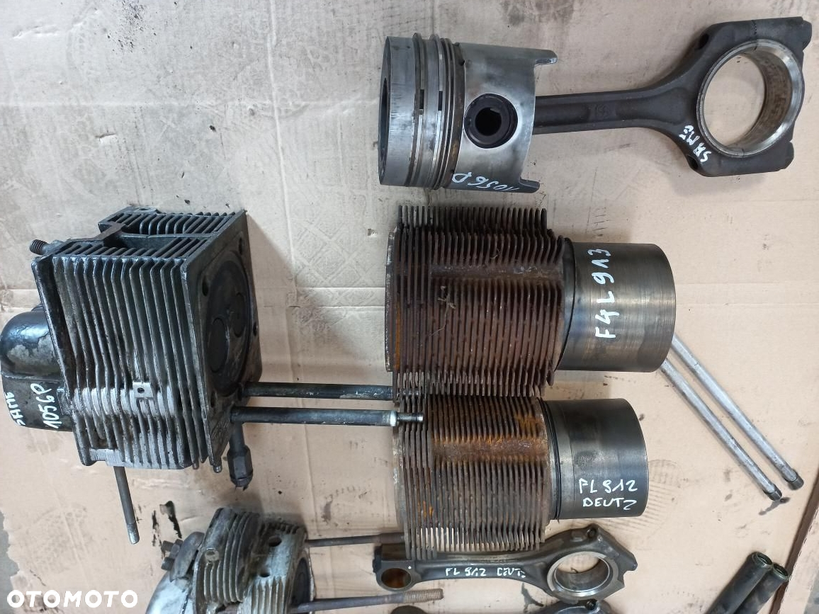 Części Silnik Deutz Same F4L913,FL912,105.6P tłok,głowica,korbowód,cylinder,pompa wtryskowa,HY418,9717KZ,wał korbowy - 2