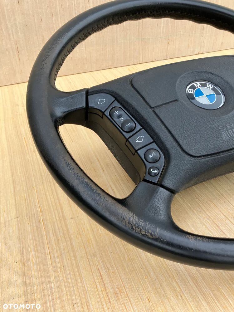 KIEROWNICA BMW E38 E38 PRZED LIFT JEDNONABOJOWA JEDEN NABÓJ AIRBAG PODUSZKA MULTIFUNKCJA SKÓRA RARYTAS - 6