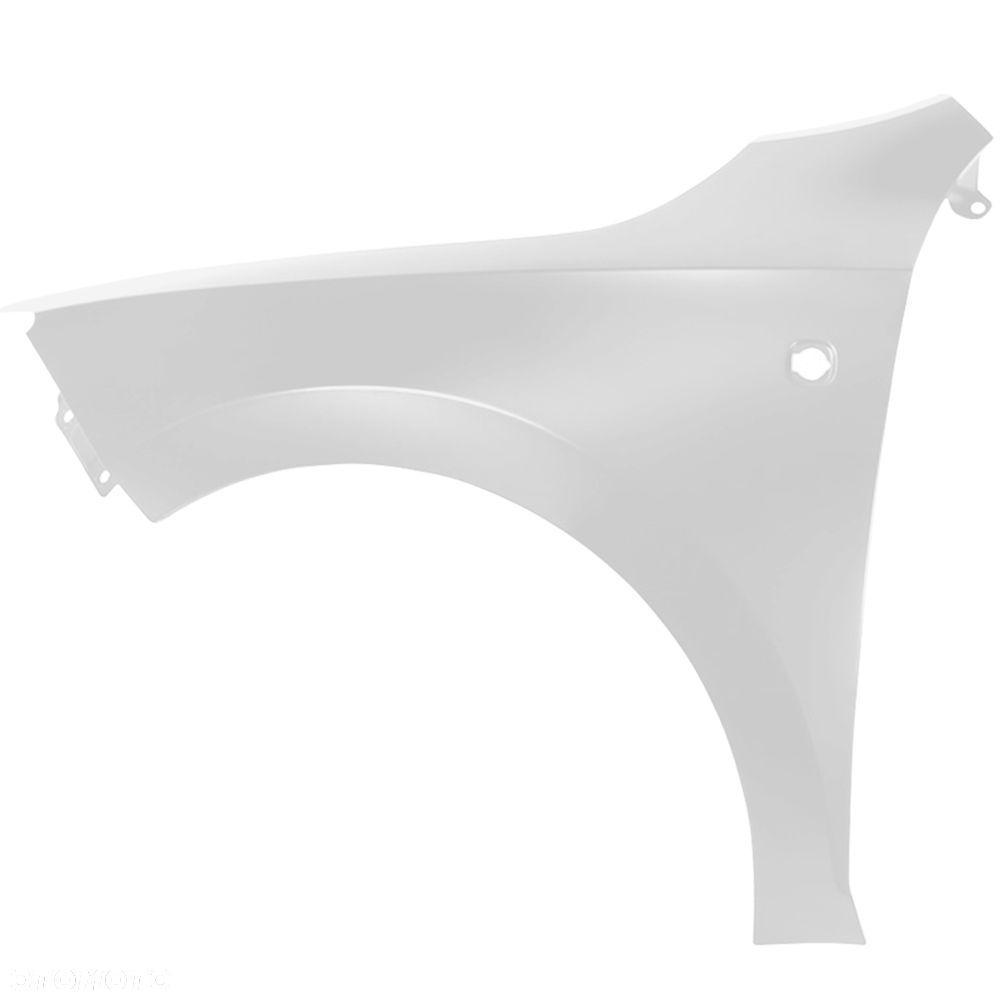 BLU Błotnik SEAT TOLEDO IV 4 LF9E Lewy Biały 2012-2019 przód CandyWeiss z otworem na migacz - 2
