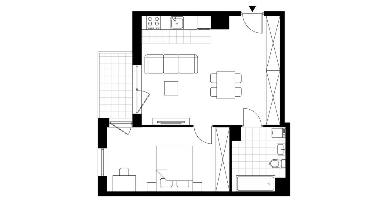 2-pokojowe mieszkanie 48m2 + loggia Bez Prowizji - Pełny obrazek: 3/11