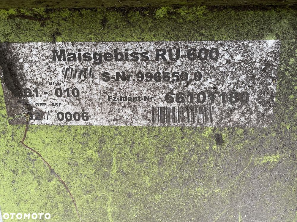 Claas RU600 - części - 6