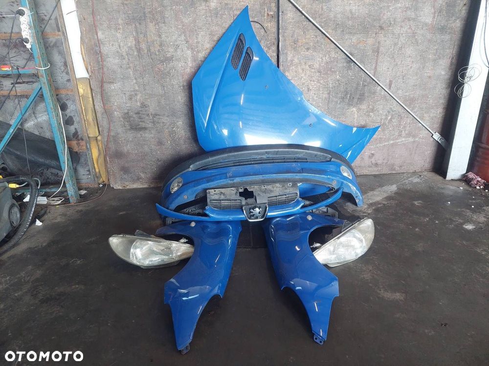KOMPLETNY PRZÓD MASKA ZDERZAK LAMPA BŁOTNIK PEUGEOT 206 I EGJ HB 5D - 1