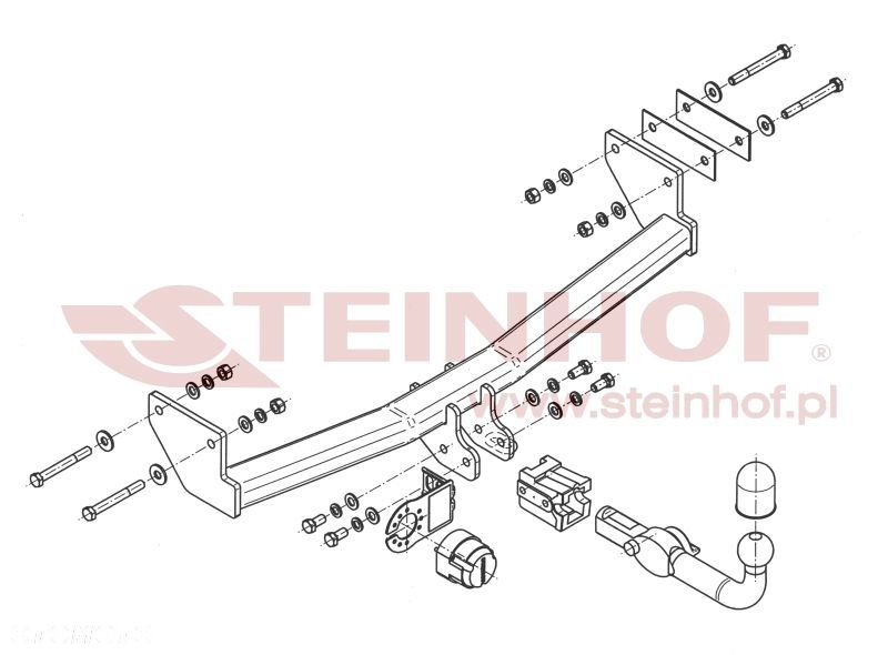 Wypinany hak holowniczy + Moduł 7 pin do Jeep Compass MK49 od 2006 do 2017 - 2