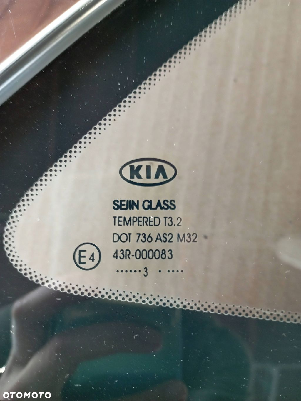 KIA CEED II 2 KOMBI SW SZYBA KAROSERYJNA PRAWA TYŁ TYLNA - 3