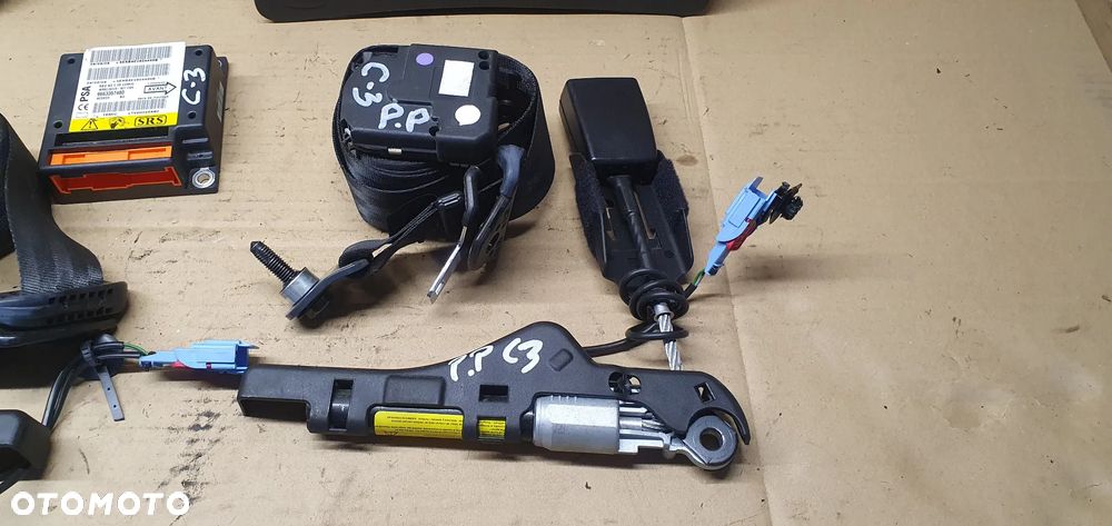 Poduszki napinacze pasy AIRBAG  sensor zestaw naprawczy Citroen C3 I Lift - 5