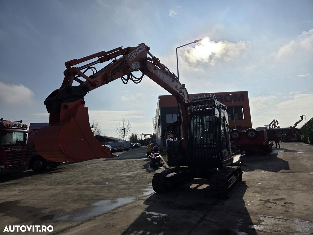 Hitachi ZX85, 8.5t,, 2021, 2.429h, lama,  CUPLA RAPIDA HIDRAULICA+ 3 CUPE NOI, instalatie picon, a doua inst. hidraulica, SENILE CAUCIUC NOI, protectie cabina, posibilitate leasing 4 ani-PROMOTIE 59.900 EUR+TVA - 7