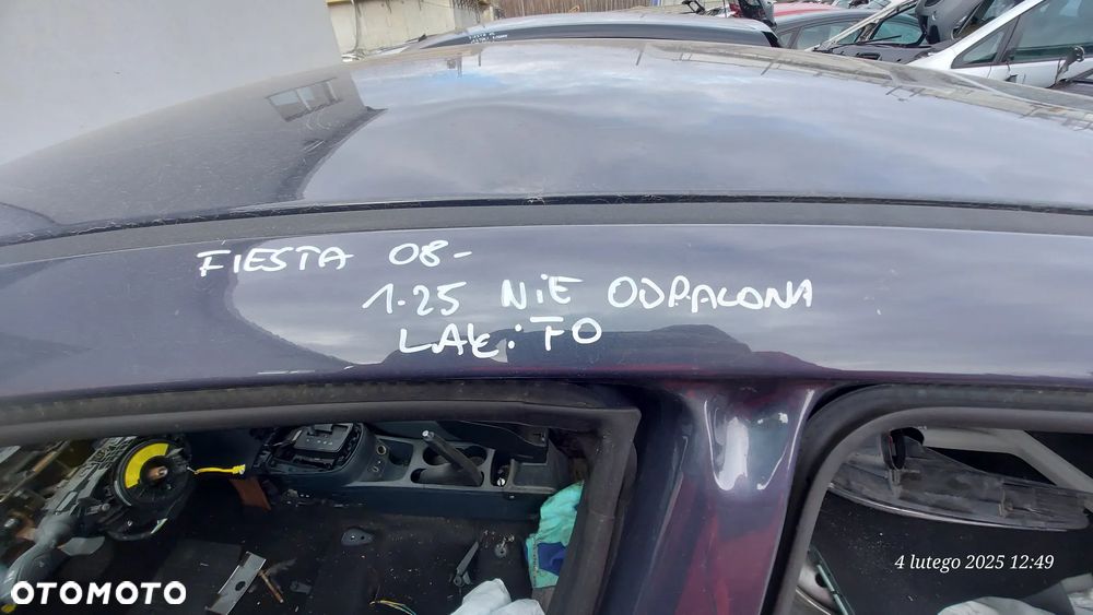 Fiesta mk7 07- klapa tył czarna kolor lakier F0 - 3