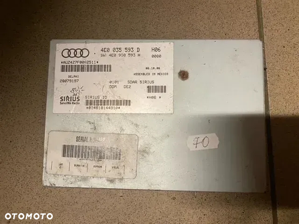 MODUŁ STEROWNIK RADIA AUDI A8 D3 4E0035593D