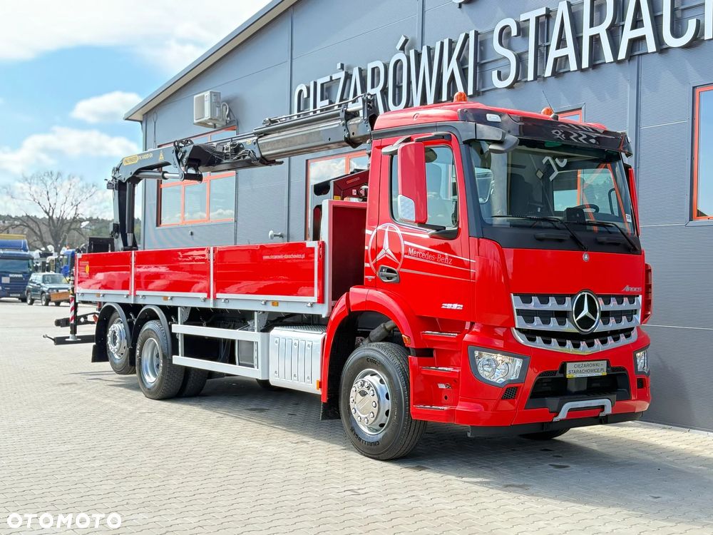 Mercedes-Benz Mercedes Arocs Actros 2532 / E6 / 6x2 / skrzynia + żuraw Palfinger / budowlanka HDS kran crane dzwig - 9