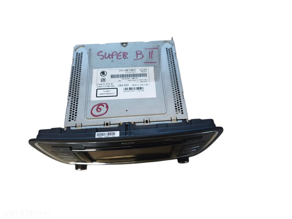SKODA SUPERB II 10r RADIO CD 3T0035156C - 3