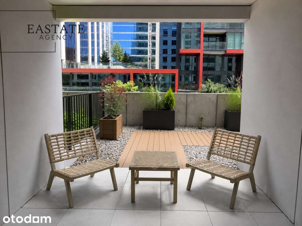 Towarowa Square | nowoczesny apartament z ogrodem