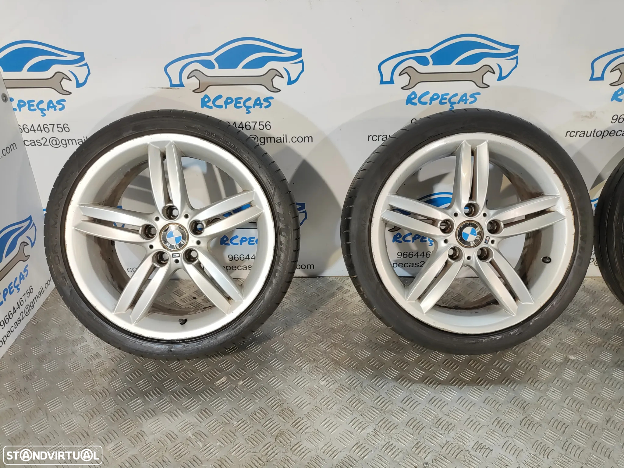 .JANTES ORIGINAIS BMW SERIE 1 E87 PACK M STYLE 208M 18 POLEGADAS 7,5J ET49 8,5J ET52 5X120 7839305 8036939 - 4