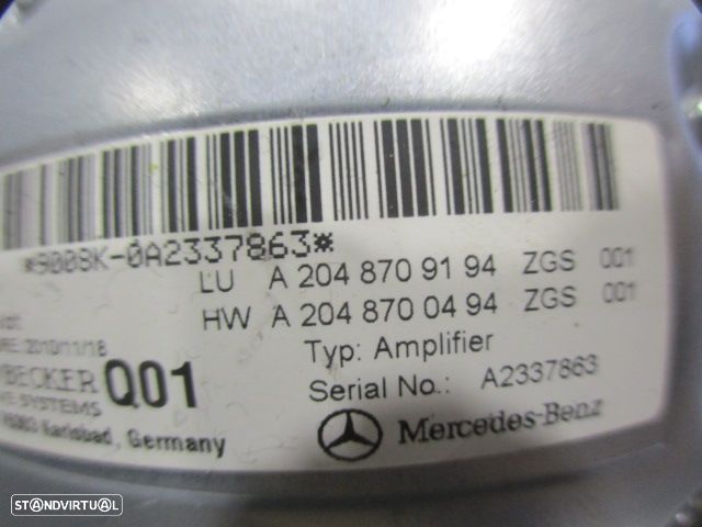 Modulo A2048709194 A2048700494 MERCEDES W204 S204 2010 C220cdi 170CV 5P PRETO Amplificador - 3