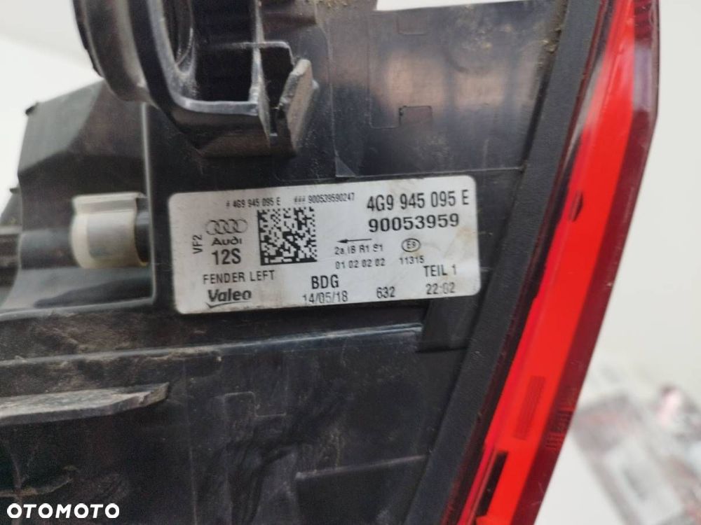 LAMPA TYŁ TYLNA LEWA LED W BŁOTNIK AUDI A6 C7 KOMBI EU LIFT 4G9945095E - 6