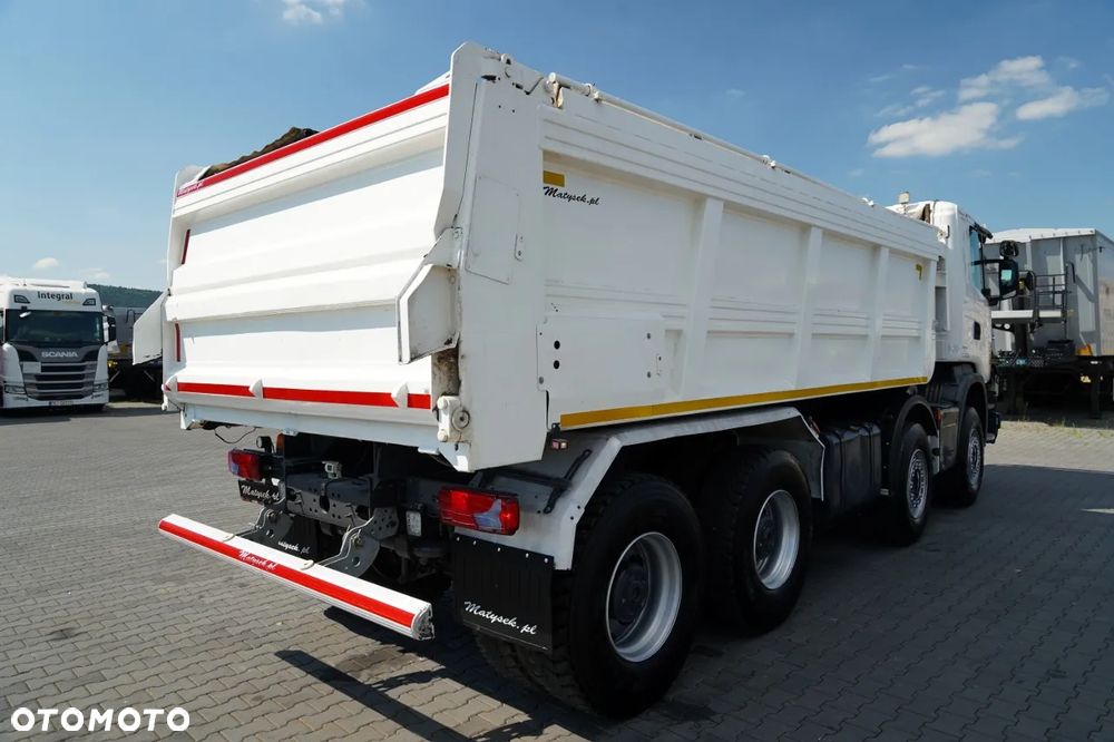 Scania G 410 / 8X4 / ZABUDOWA SAMOWYŁADOWCZA DO ASFALTU / 2X HYDROKLAPA / DACH HYDRAULICZNY / POD ROZŚCIEŁACZ - 14