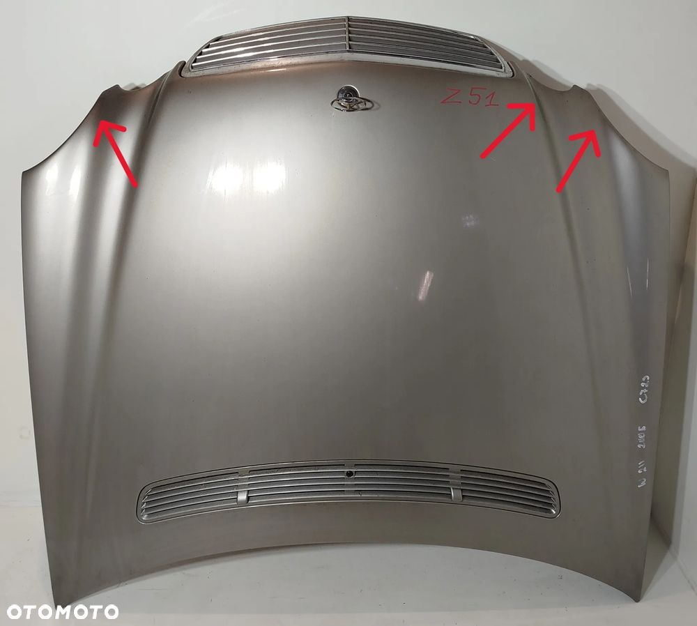 maska pokrywa silnika MERCEDES GRILL E-KLASA W211 02-09 C725 - 2