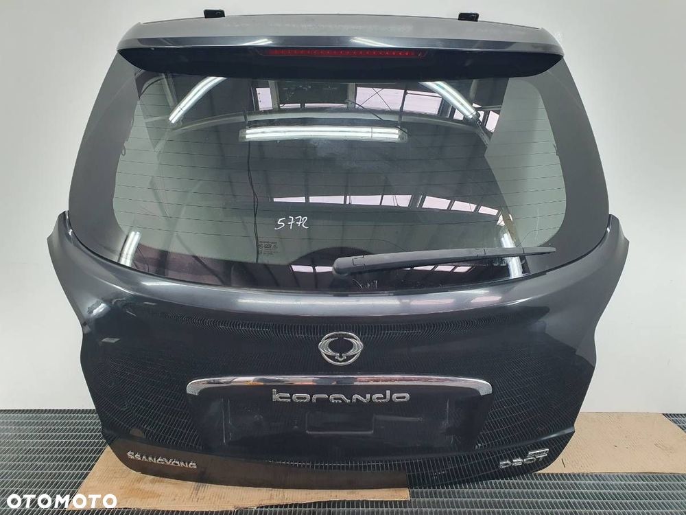KLAPA TYŁ TYLNA BAGAŻNIKA SSANGYONG KORANDO III CZARNA LAK KOMPLETNA - 1