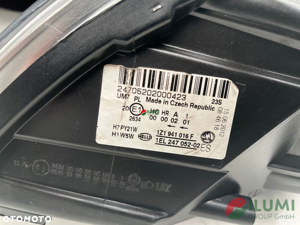 Skoda Octavia Ii Lift Hlogen Reflektor Prawy 1z1941016f - 7