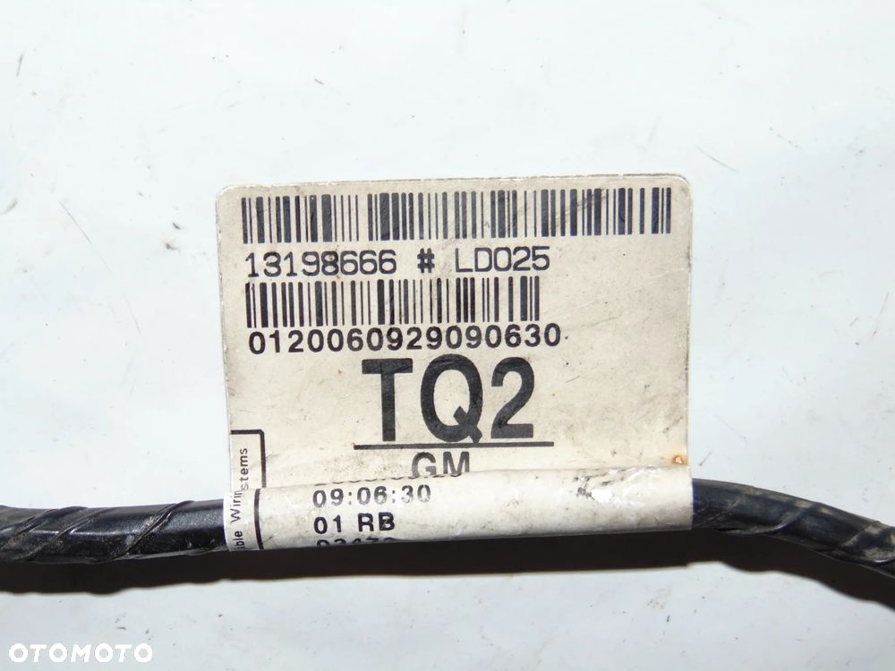 ORYGINAŁ wiązka zderzaka tylnego czujników tylnych czujniki czujnik cofania parkowania instalacja tył PDC 13198666 12787793 Opel Astra 3 III H Cabrio TwinTop 04-09r - 12