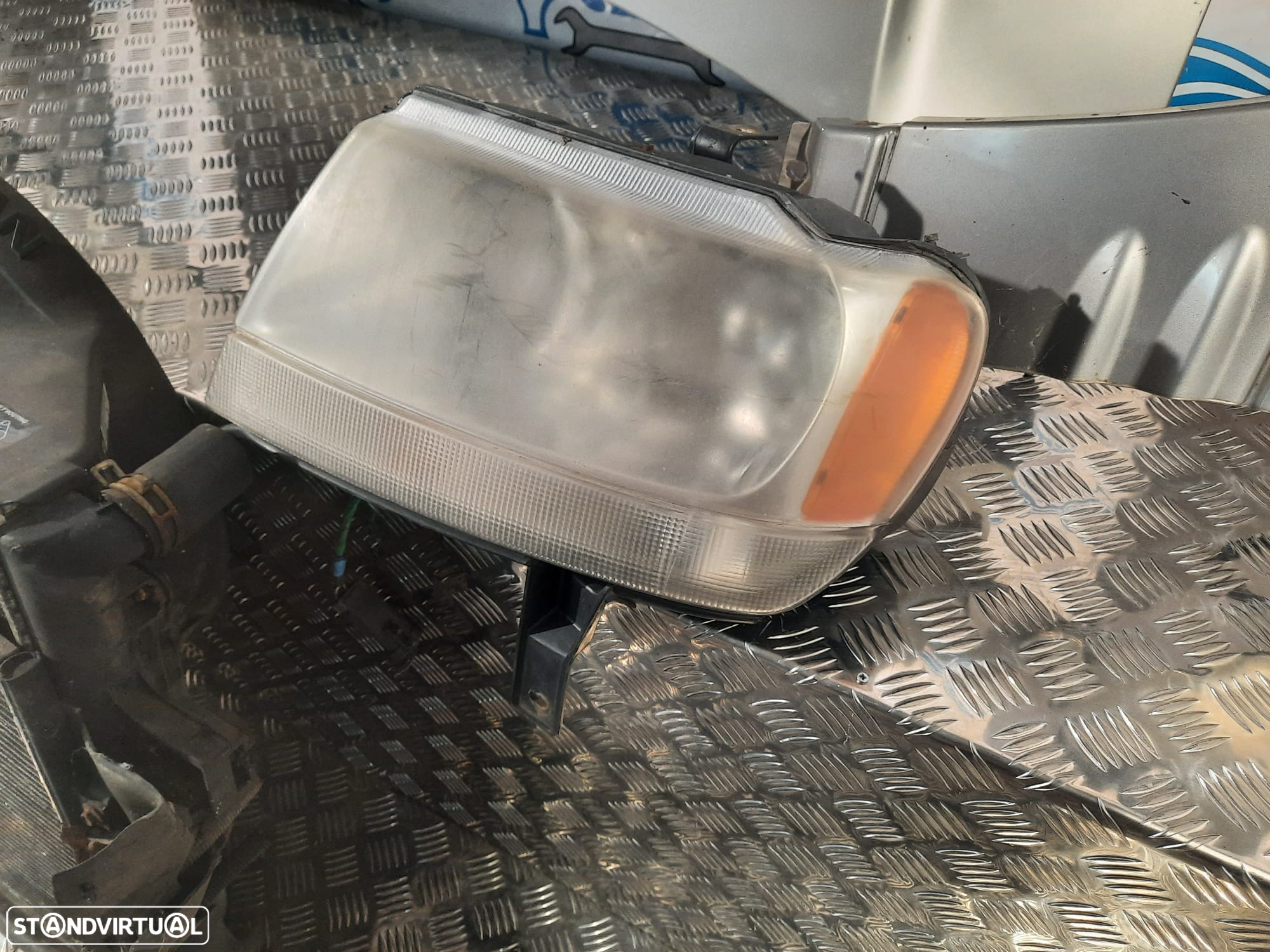 FRENTE COMPLETA JEEP GRAND CHEROKEE II 2 MK2 WJ CAPOT PARACHOQUES GUARDA-LAMAS OTICAS RADIADOR VENTILADOR FRENTE FIBRA REFORÇO - 7