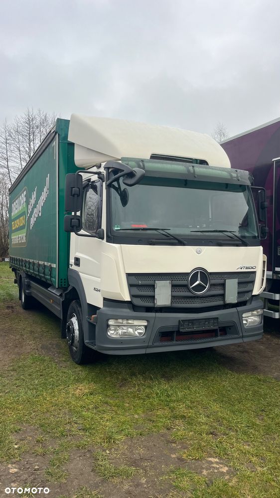 Mercedes-Benz Atego 1524 Firanka Winda 15DMC Klimatyzacja Zabudowa z Burtami Burtówka (1624 1224 Kontener Izoterma Laweta Najazd) - 2