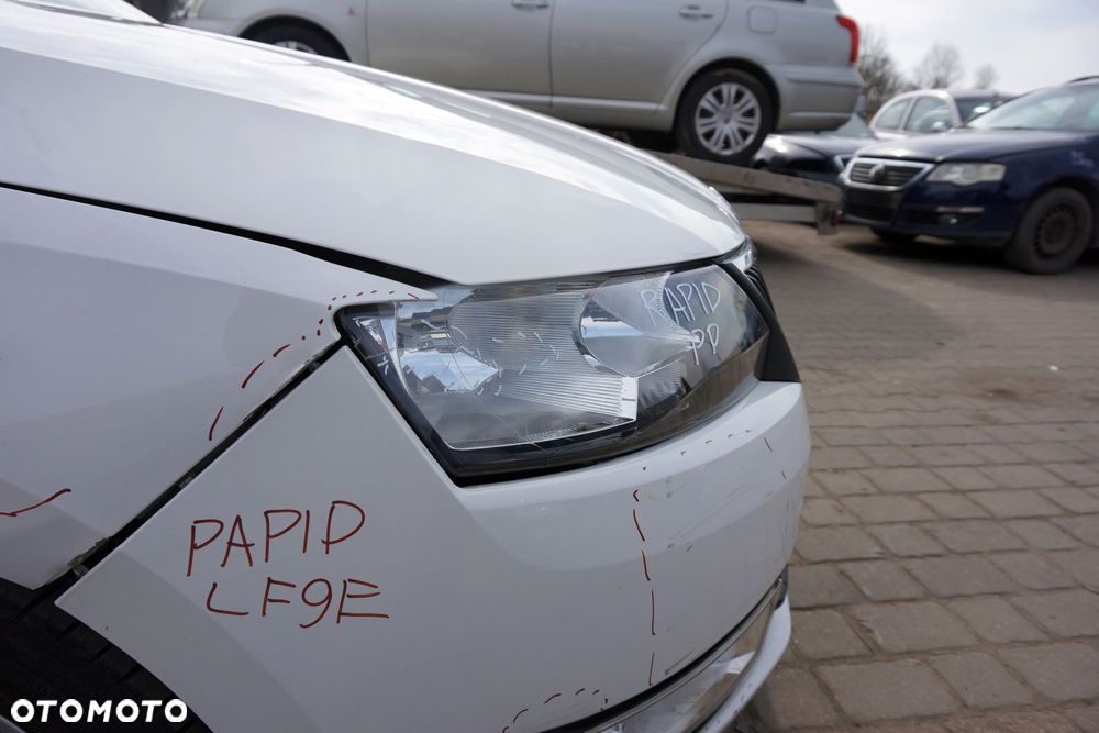 MASKA ZDERZAK BŁOTNIKI LAMPY RAPID NH3 LF9E  SKODA 2012-2019 BIAŁY PRZÓD KOMPLETNY - 29