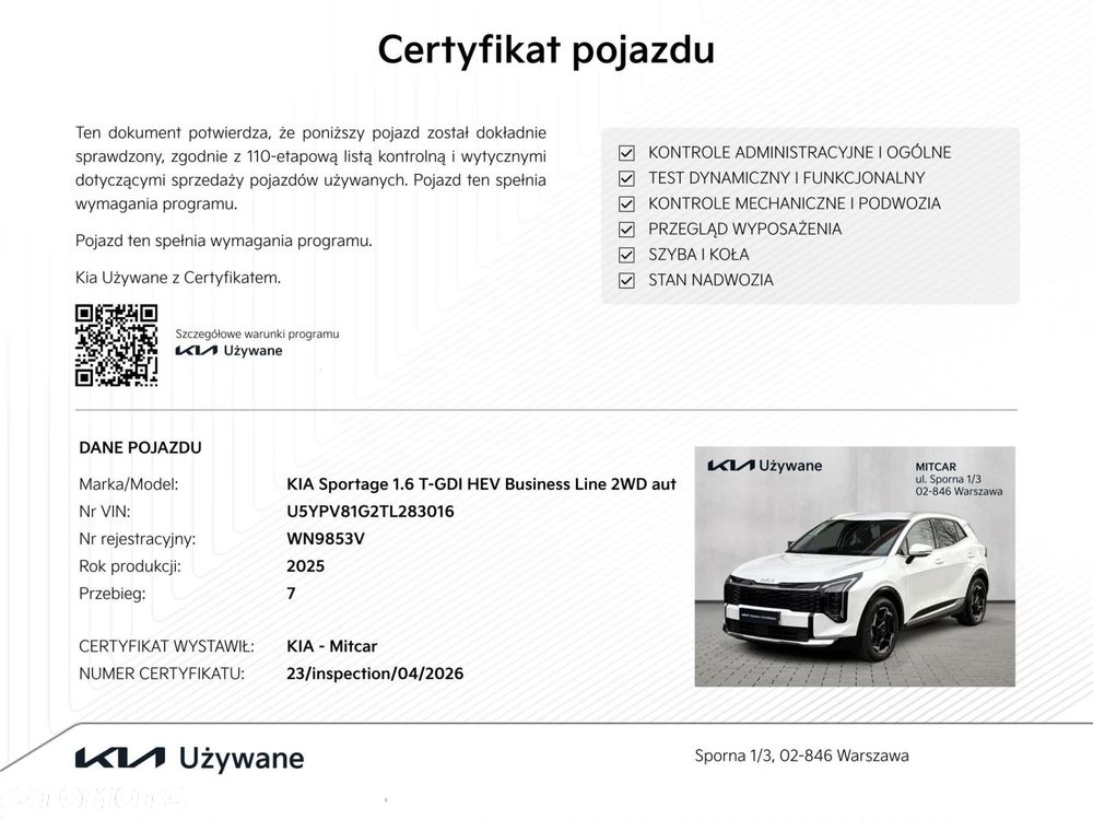 Kia Sportage 1.6 T-GDI HEV Business Line 2WD - 9