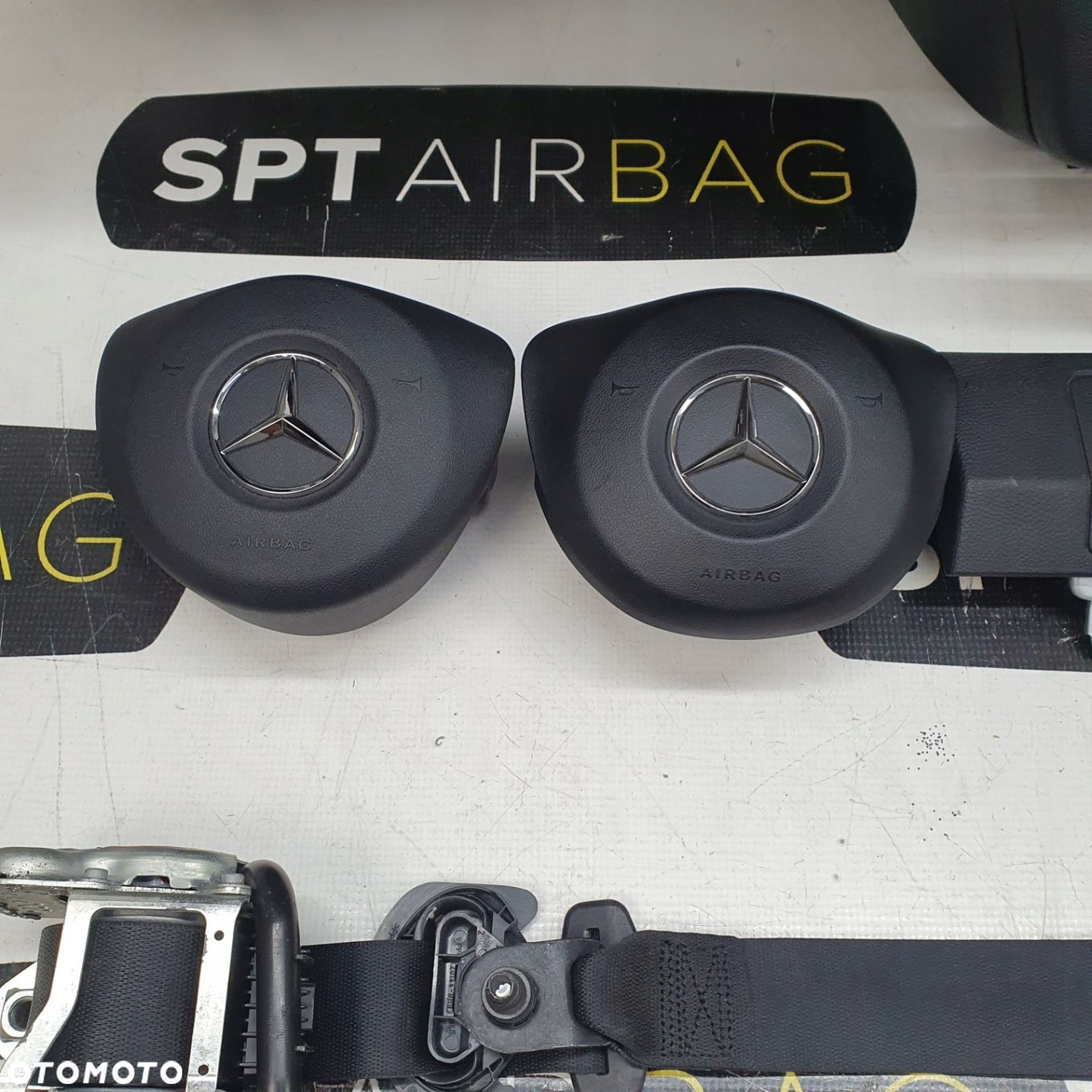 MERCEDES CLA W117 DESKA ROZDZIELCZA KONSOLA KOKPIT PULPIT PODUSZKI AIRBAG AIR BAG PASY KIT SET - 6