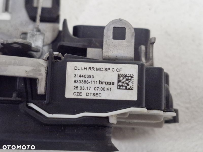 VOLVO V40 2 II ZAMEK DRZWI LEWY TYŁ TYLNY 6 PIN 31440393 - 4