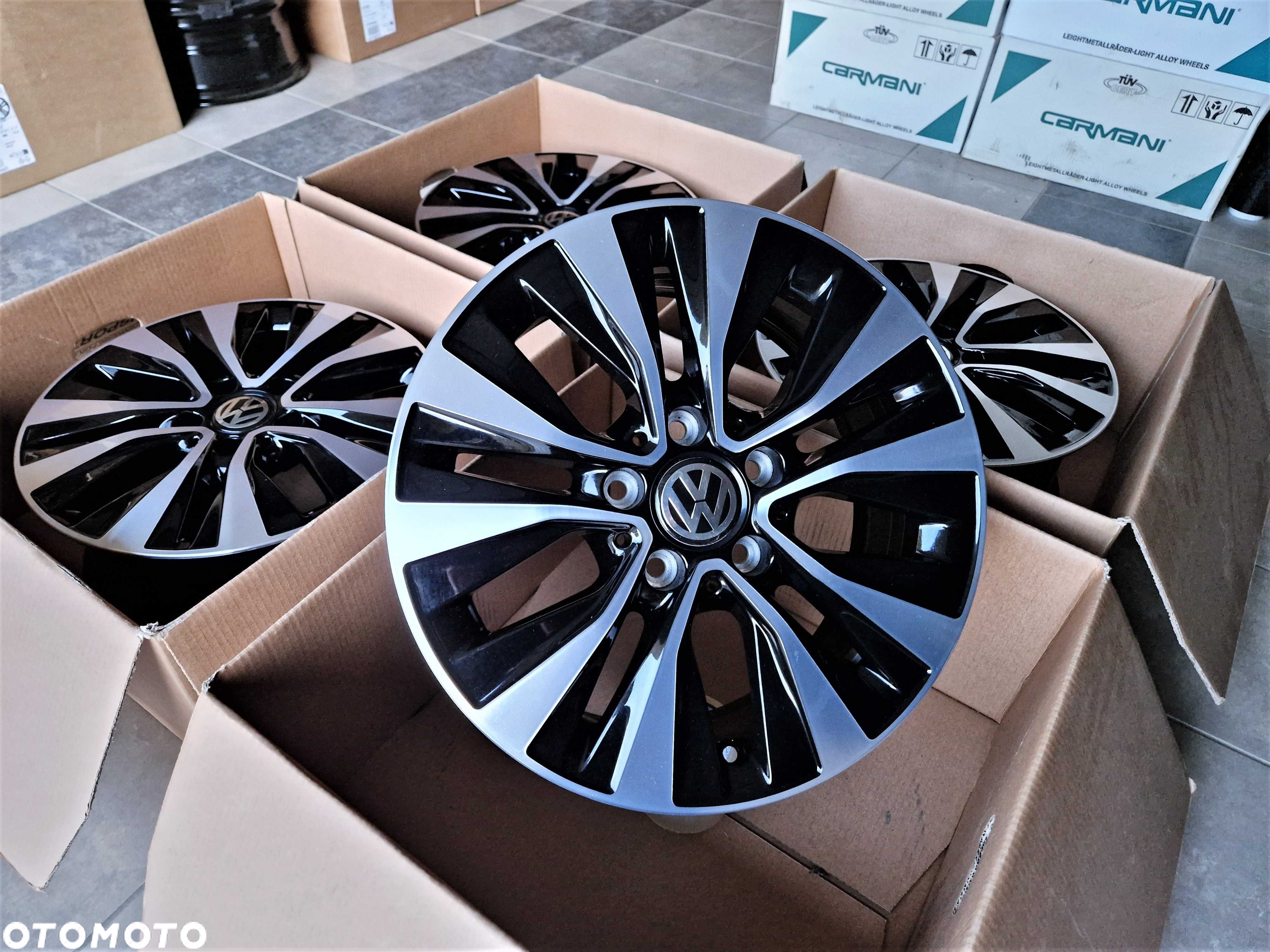 Alufelgi 16 5x112 VW Golf Passat Touran Jetta Caddy Tiguan Czarne 311# - 3