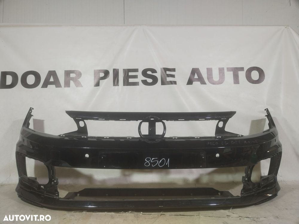 Bara fata VW Polo GTI, R-Line, 2017, 2018, 2019, 2020, 2021, cod origine OE 2G0807221J, cu gauri pentru senzori de parcare (4). - 1