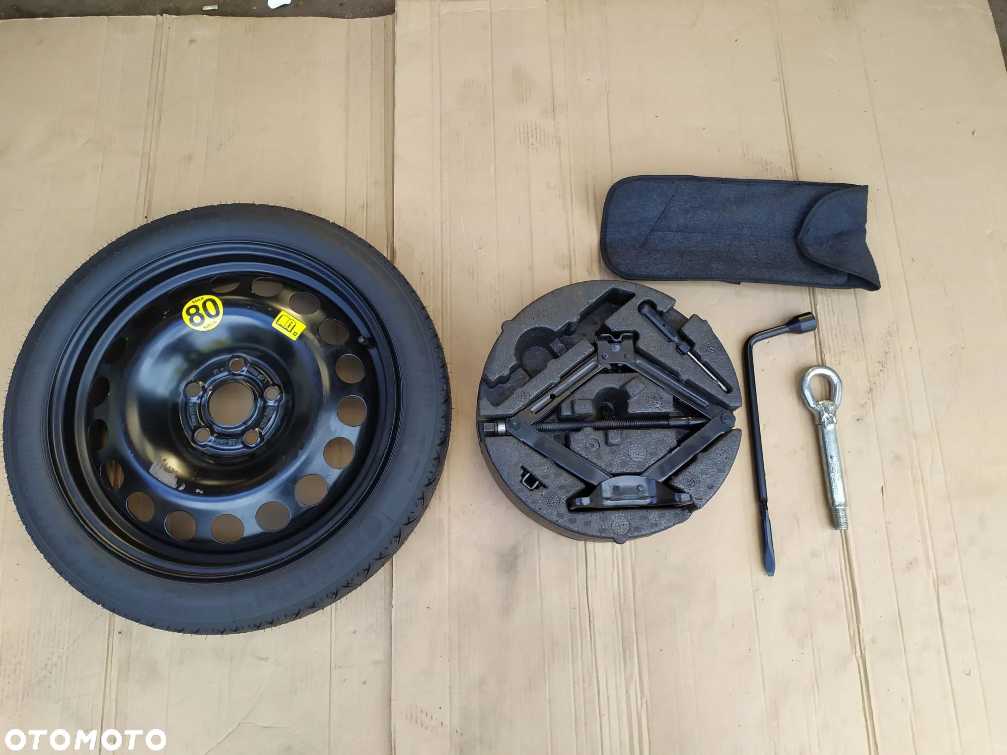 KOŁO DOJAZDOWE R16 5x105 OPEL ASTRA IV J + ZESTAW - 1