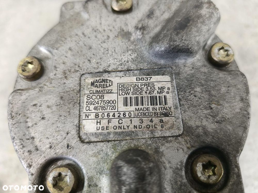 SPRĘŻARKA KLIMATYZACJI FIAT PUNTO II 592475900  467857720 MAGNETI MARELLI - 7