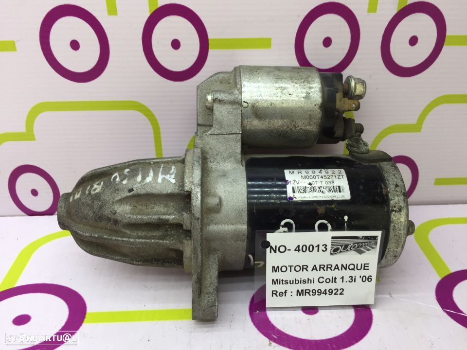 Motor Arranque Mitsubishi Colt VI 1.3i 2006 - Ref: MR994922 - NO40013 - 2