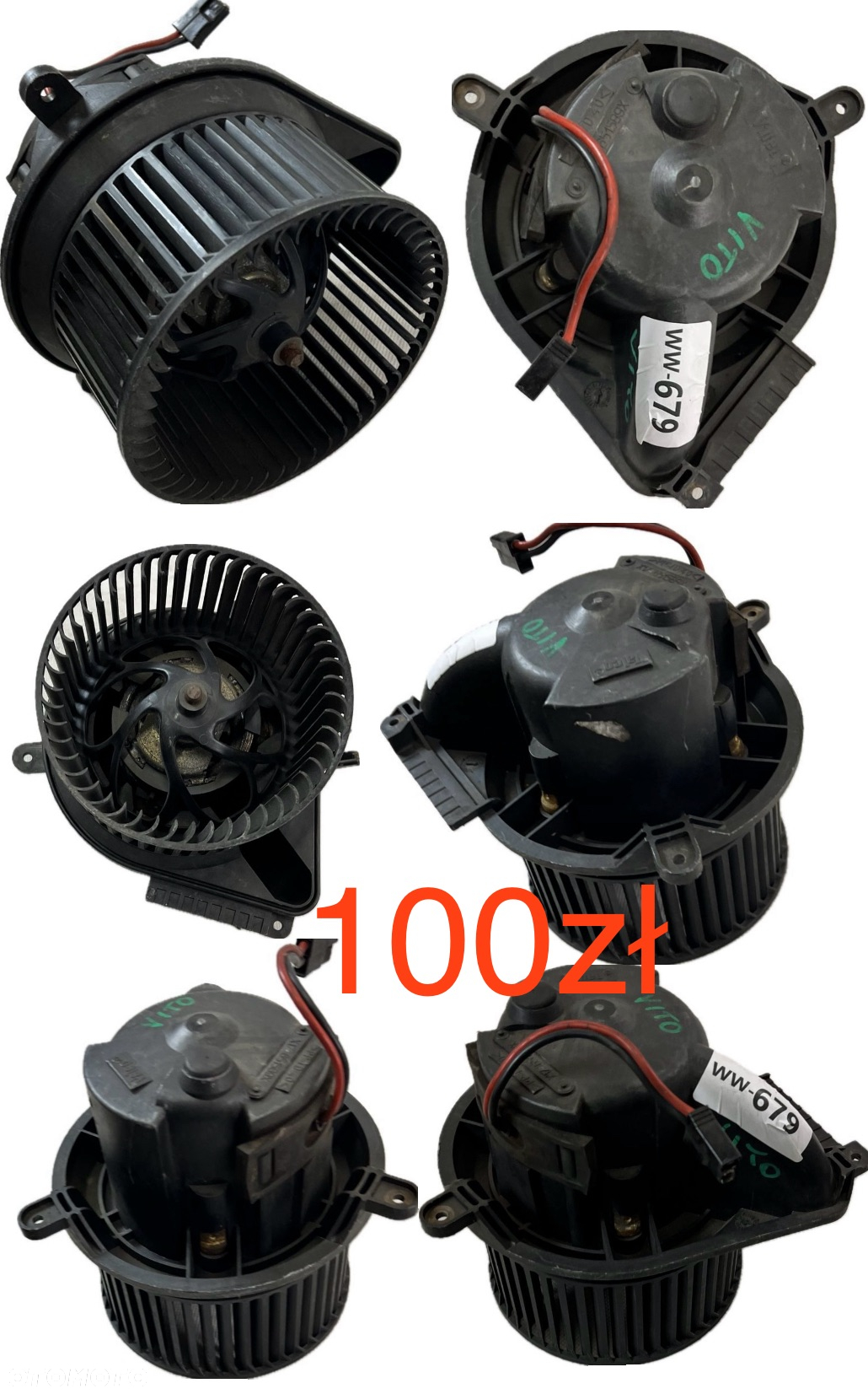 Wentylator dmuchawa nagrzewnicy Opel Insignia B Kia Picanto II 2011-2015r Mercedes Vito W638 C W204 2007-2014r A W169 04-12r BMW X6 F16 X5 F15 14-19r BMW F20 F21 F30 F31 2011-2018r Multipla II Nissan Serena Vanette Terrano NV300 Trafic III Vivaro B Talento  Oryginał - 8