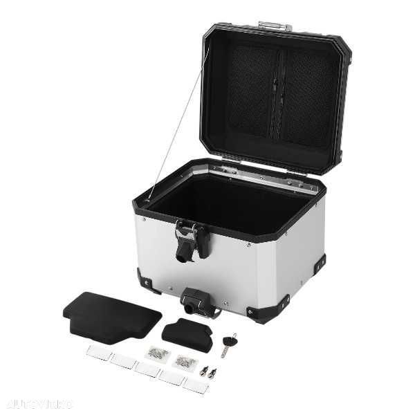 Top Case cutie Aluminiu 38L BMW R1200GS R1250GS F850GS A2125 ARGINTIE - 2