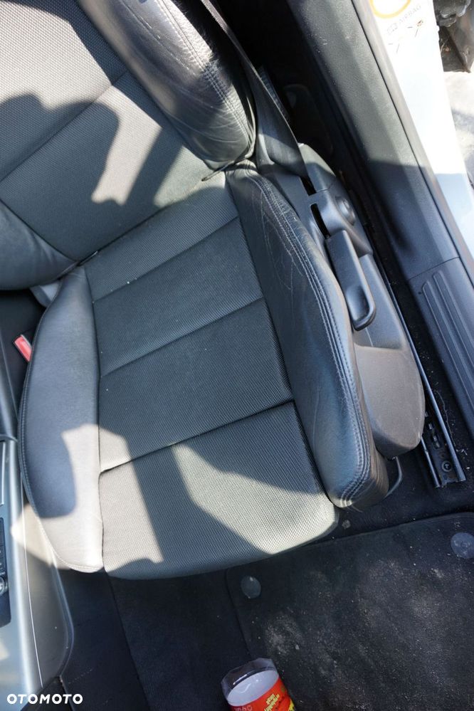 FOTELE FOTEL PRZEDNI LEWY PRAWY KANAPA WNĘTRZE A6 C6 SEDAN BOCZKI S-LINE CZARNA PÓŁSKÓRA AUDI 2004-2008 - 4