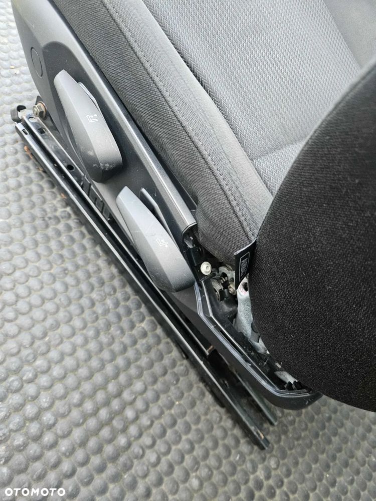 Fotel Kierowcy Siedzenie Welur Czarny Zagłówek BMW 3 E90 E91 2009r Lift LCI - 14