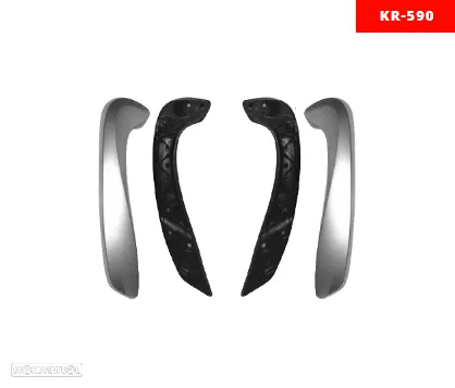 Kit de Mãozeiras Pegas Manípulos Puxadores - Renault Megane III e Fluence - 2