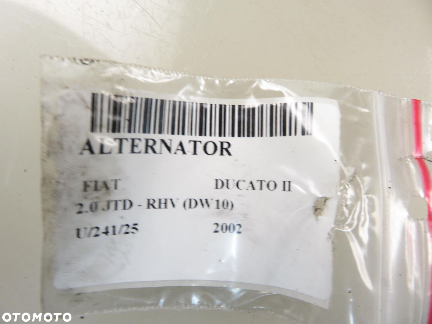 ALTERNATOR FIAT DUCATO II 2.0 JTD  9621791480 0124615002 - 10