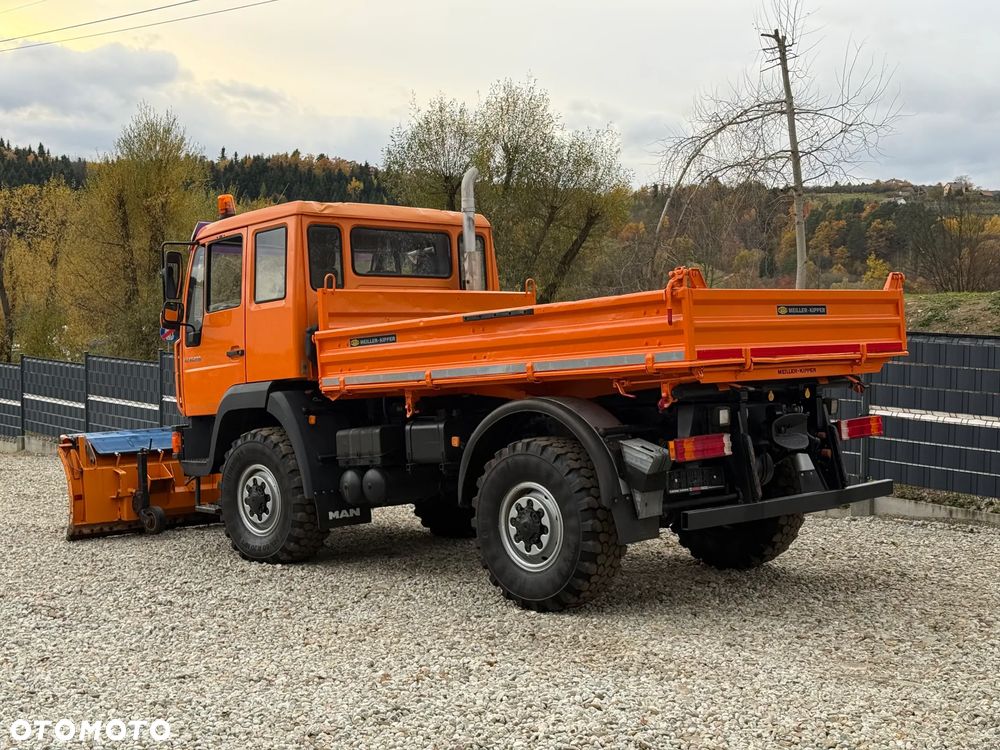 MAN * MAN 10-220 * Pług * Kiper Wywrotka Meiller * 4x4 * Zimowe Utrzymanie * Unimog * - 9