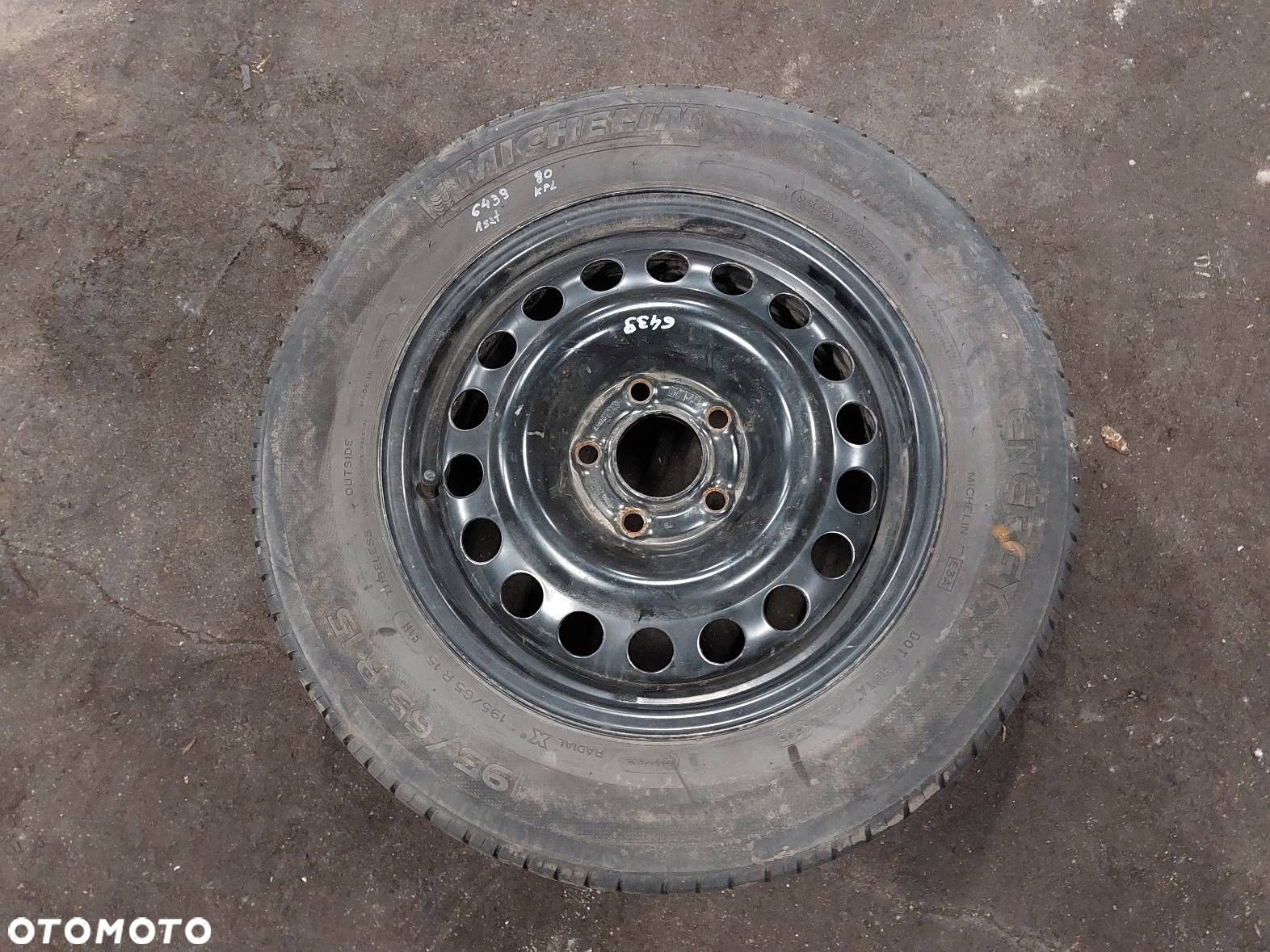 KOŁO FELGA OPONA ZAPAS 5X110 6Jx15 ET49 FI65,1 195/65R15 OPEL VECTRA B - 1