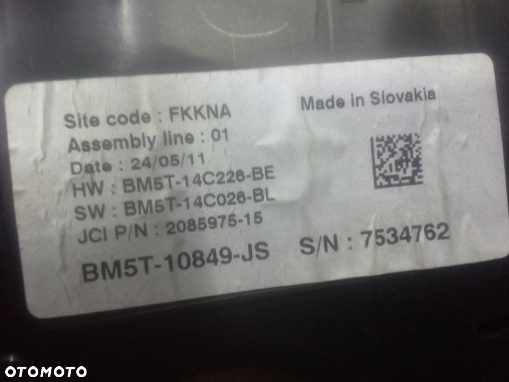 Ford Fokus MK3 1.6 EcoBoost zestaw startowy komputer 0261S07430  BV61-12A650 i inne - 33