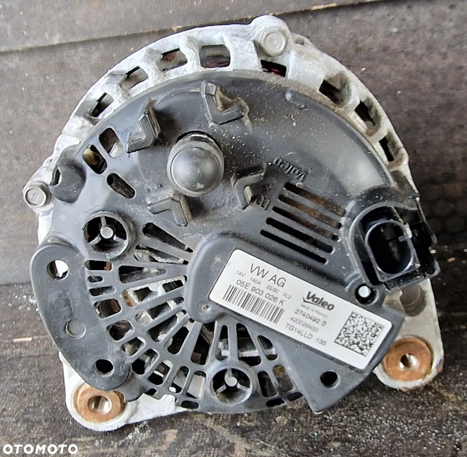 ALTERNATOR VW AUDI SEAT SKODA 1.5 TSI DSG 05E903026K - 4