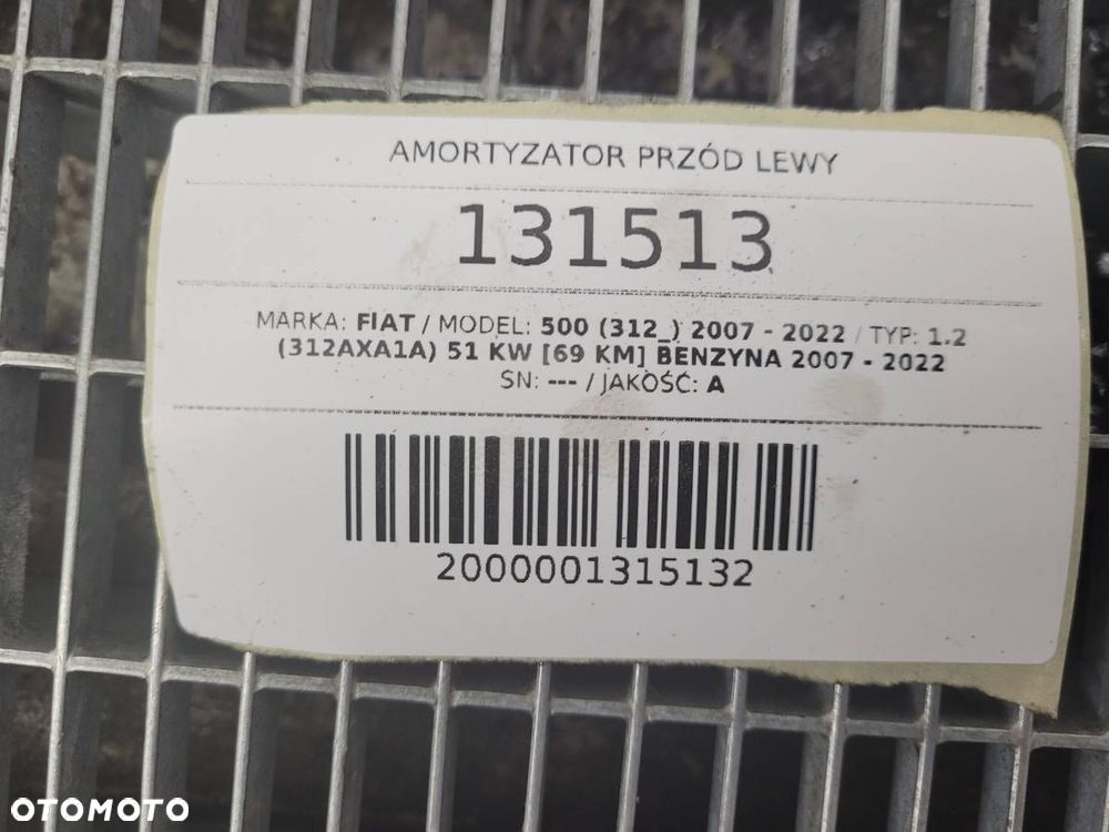 MCPHERSON ZWROTNICA AMORTYZATOR PRZÓD LEWY FIAT 500 312 1.2 BENZYNA - 12