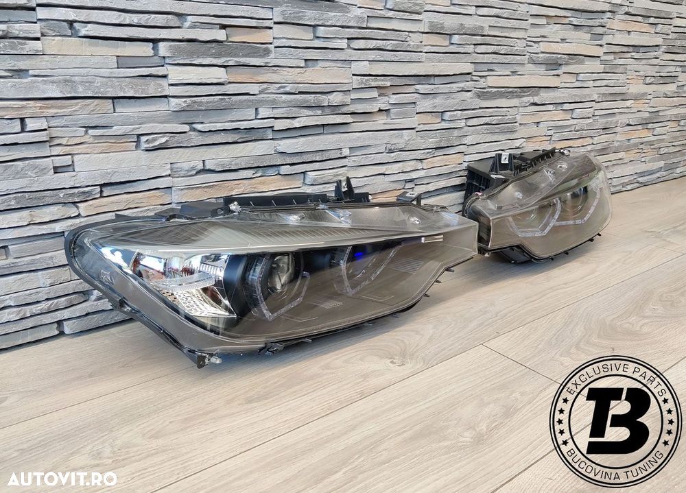 Faruri LED Angel Eyes compatibile cu BMW Seria 3 F30 F31 - 2