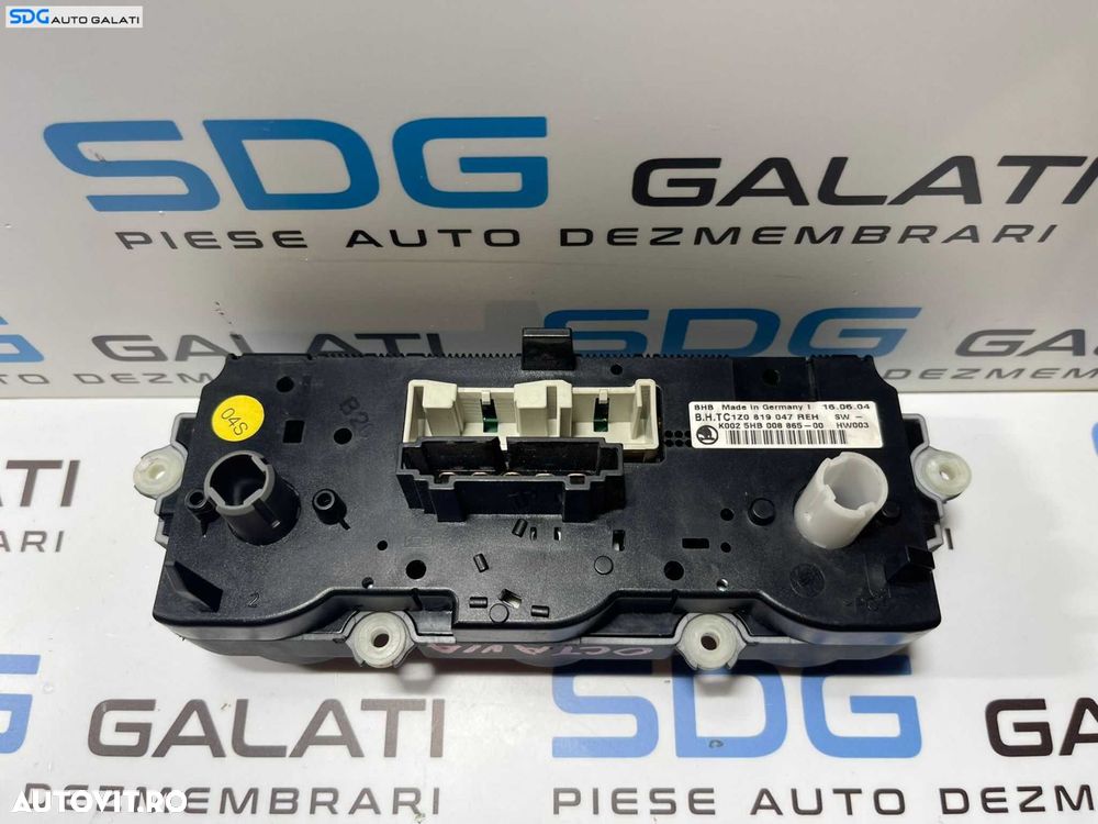 Climatronic Panou Comanda AC Aer Conditionat Clima Skoda Octavia 2 2004 - 2013 Cod 1Z0819047 [1056] - 6