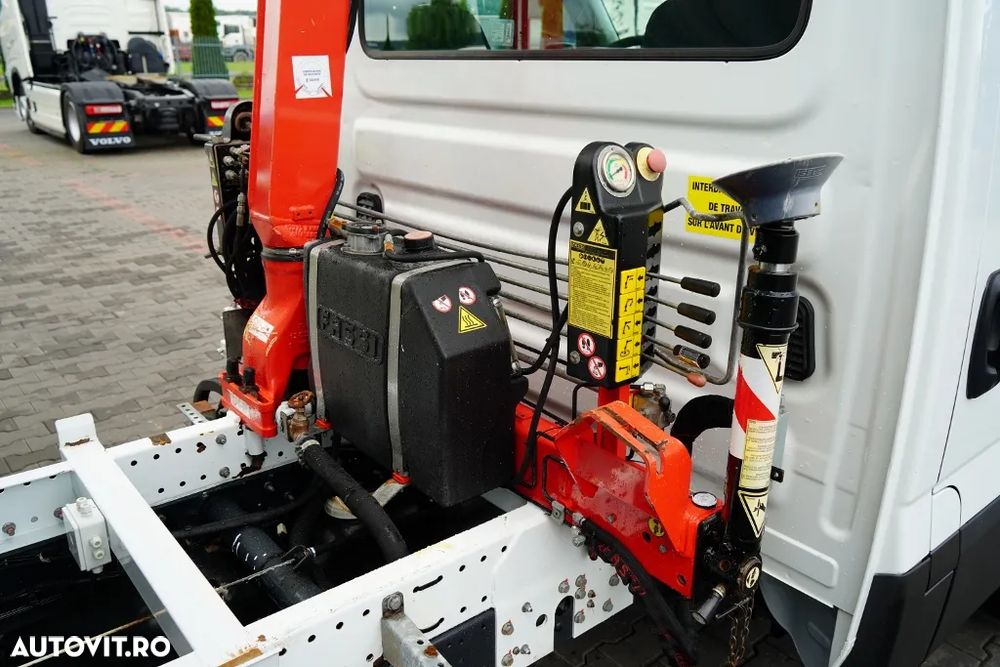 Renault DAILY 35-150 / BASCULATOR + MACARA AUTOCAR FASSI F32A / CAPACITATE DE RIDICARE MAXIMĂ 995 KG / RAZĂ DE ATINGERE 5,5 M / IMPORTAT - 9
